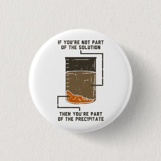 Bio Chemiewissenschaftslehrerin Funny Geek Button (Vorderseite)