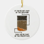 Bio Chemiewissenschaftslehrerin Funny Geek Keramik Ornament (Vorne)