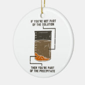 Bio Chemiewissenschaftslehrerin Funny Geek Keramik Ornament (Links)