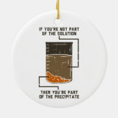 Bio Chemiewissenschaftslehrerin Funny Geek Keramik Ornament (Hinten)