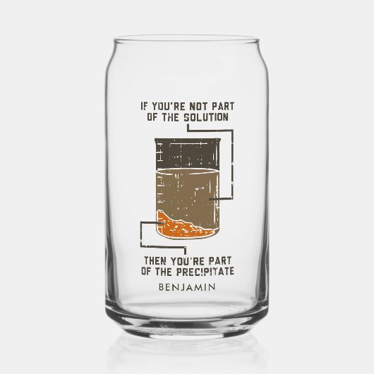 Bio Chemiewissenschaftslehrerin Personalisiert Dosenglas (Vorderseite)