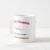 Bio Chemiker mögen gerade regelmäßige Leute Kaffeetasse (Vorderseite Links)