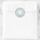 Bio Chemist Runder Aufkleber (Tasche)