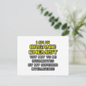 Bio Chemist... Überlegene Intelligenz Postkarte (Stehend Vorderseite)