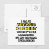 Bio Chemist... Überlegene Intelligenz Postkarte (Vorne/Hinten)