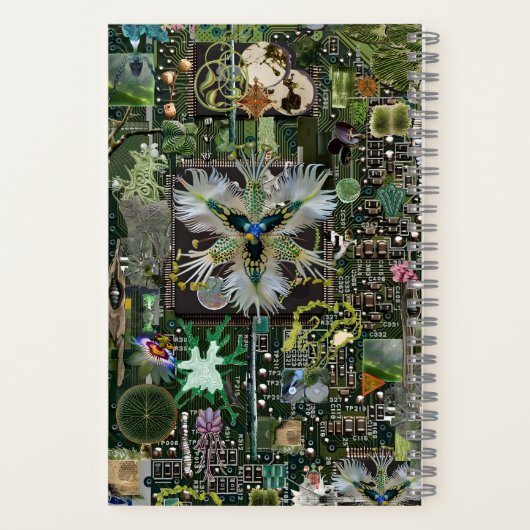 Bio-Circuit-Symbiose: Eine mechanische Metamorphos Notizblock (Rückseite)