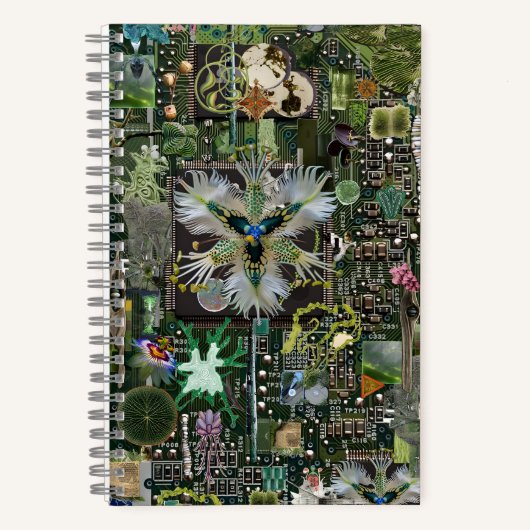 Bio-Circuit-Symbiose: Eine mechanische Metamorphos Notizblock (Vorderseite)