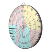 Bio City Street Art Pattern Dartscheibe (Vorderseite rechts)