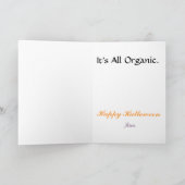 Bio Cooking Funny Halloween Card Karte (Innenseite)