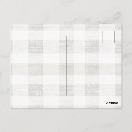 Bio Cream Tan Christmas Teddy Bear Weihnachtsmannm Postkarte (Rückseite)