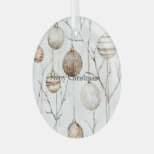 Bio Cream Tan Weihnachtsschmuck (Vorderseite links)