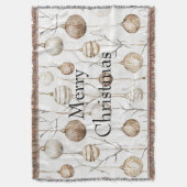 Bio Cream Tan Weihnachtsschmuck Decke (Vorderseite Vertikal)
