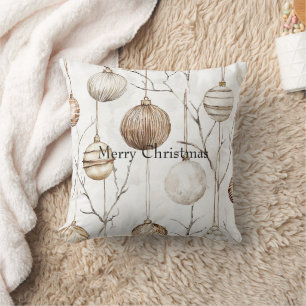 Bio Cream Tan Weihnachtsschmuck Kissen