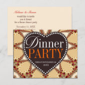 Bio Dekor Abendessen Party Einladen Postkarten (Vorne/Hinten)