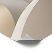 Bio Ebenen / Beige Abstrakte Kunst Poster (Ecke)