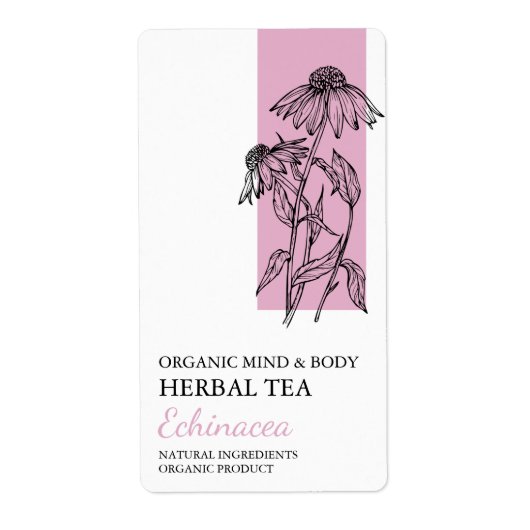 Bio Echinacea-Tee-Label (Vorne)