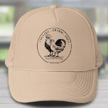 Bio Eier Hühnerfarm Business Black & White Truckerkappe<br><div class="desc">Genießen Sie einen Vintagen rustikalen Look mit diesem maßgeschneiderten LKW-Hut,  der sich perfekt für Ihr Bio Eierfarm-Geschäft eignet. Mit einem zeitlosen Design,  das die Qualität und Tradition Ihres Bauernhofs widerspiegelt,  eignet sich dieser Hut ideal für die Markenwerbung auf den Märkten,  Veranstaltungen und dem alltäglichen Bauer.</div>