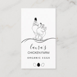 Bio Eier Hühnerzuchtmarkt Visitenkarte