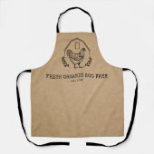 Bio Eierhof Rustikaler Hühnerbetrieb Schürze (Vorderseite)