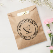 Bio Eiertaschen mit Logo für den Bauernhof Geschenktütchen (Versiegelt)