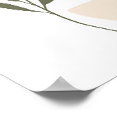 Bio einfache Boho Zeichnungen Boho Chic Ästhetik Poster (Ecke)