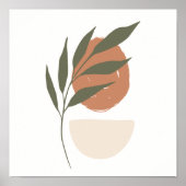 Bio einfache Boho Zeichnungen Boho Chic Ästhetik Poster (Vorne)