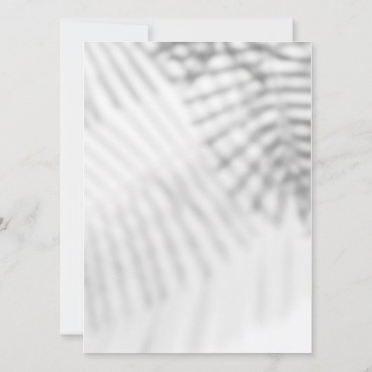 Bio Einladung in Weiß und Schwarz (Rückseite)