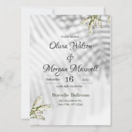 Bio Einladung in Weiß und Schwarz