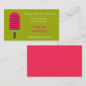 Bio Eiskellerei oder Geschäft Visitenkarte (Vorne/Hinten)