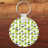 Bio Erdbeeren im Sommer nebgrün Schlüsselanhänger (Vorderseite)