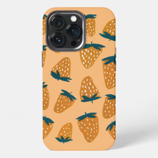 Bio Erdbeeren iPhone Hülle (Hinten)