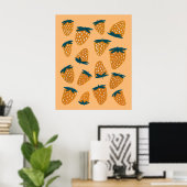 Bio Erdbeeren Poster (Heimbüro)