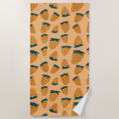 Bio Erdbeeren Strandtuch (Vorderseite)