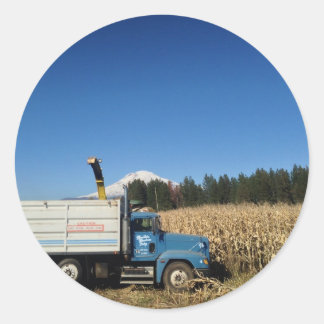 Bio Ernte Runder Aufkleber