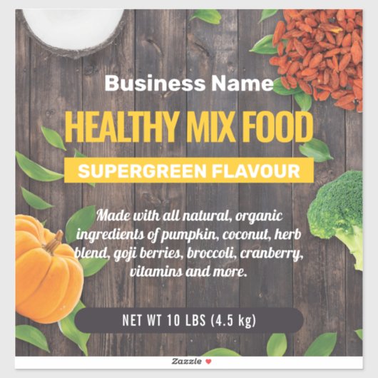 Bio Etikett für gesunde Lebensmittel (Blatt)