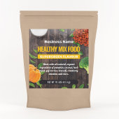 Bio Etikett für gesunde Lebensmittel