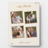 Bio Familienfotografie Collage 12x18 mit Easel Fotoplatte (Vorderseite)