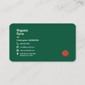 Bio Farm Green Visitenkarte (Rückseite)