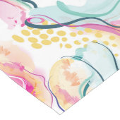 Bio Federstruktur mit fließenden Wellenformen Großer Tischläufer (Ecke)