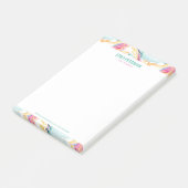 Bio Federstruktur mit fließenden Wellenformen Post-it Klebezettel (angewinkelt)