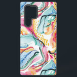 Bio Federstruktur mit fließenden Wellenformen Samsung Galaxy Hülle<br><div class="desc">Frühlingsfarben,  Bio Textur mit fließenden,  wellenförmigen Linien nahtlos Muster.</div>