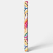 Bio Federstruktur mit fließenden Wellenformen Samsung Galaxy Hülle (Linke Seite)