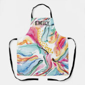 Bio Federstruktur mit fließenden Wellenformen Schürze (Vorderseite)