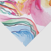 Bio Federstruktur mit fließenden Wellenformen Seidenpapier (Detail)