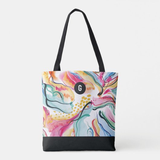 Bio Federstruktur mit fließenden Wellenformen Tasche (Rückseite)