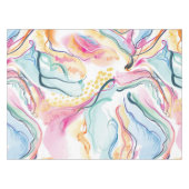 Bio Federstruktur mit fließenden Wellenformen Tischdecke (Vorderseite (Horizontal))