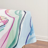 Bio Federstruktur mit fließenden Wellenformen Tischdecke (Beispiel)