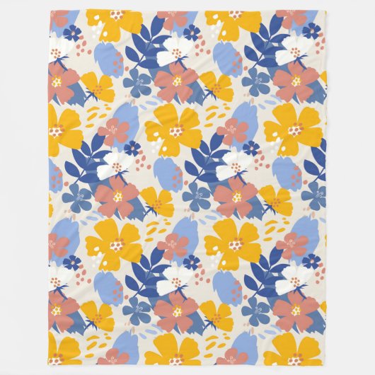 Bio Flor Fleecedecke (Vorderseite)