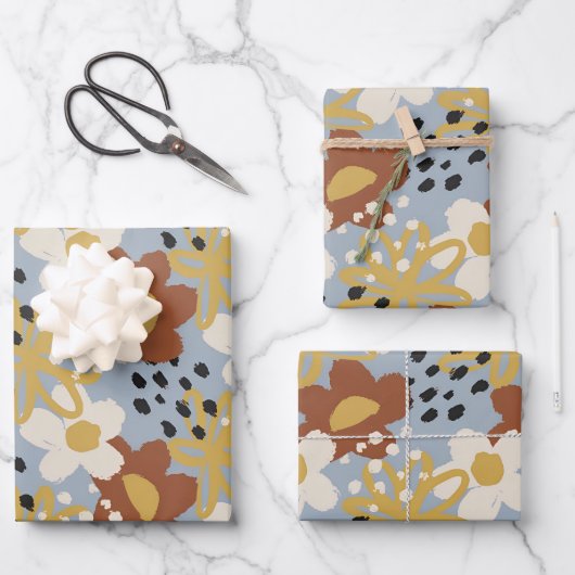 Bio Flor Geschenkpapier Set (Vorderseite)