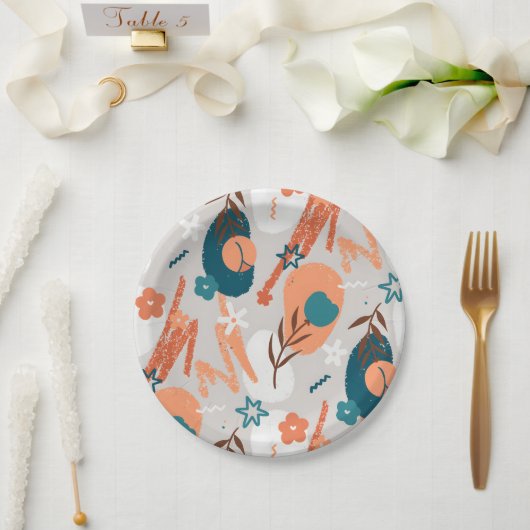 Bio Flor Pappteller (Hochzeit)